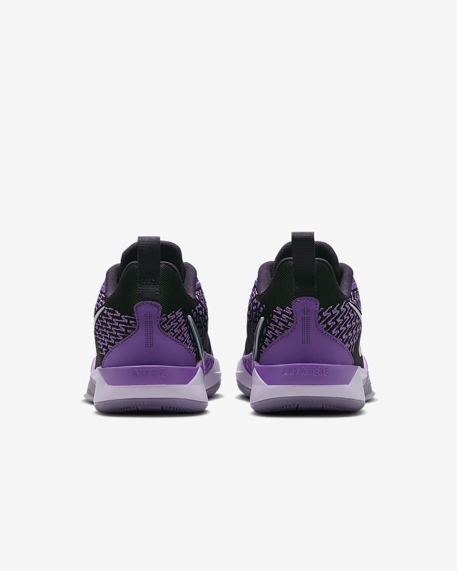 Nike purple black shoes best sale